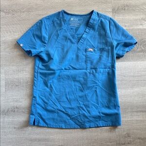 Figs Capri Blue Catarina Scrub Top